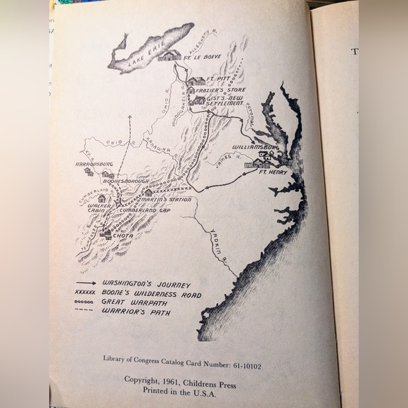 1961 Cumberland Gap And Trails West By Edith McCall HardCover. Children's Press - Picture 4 of 8